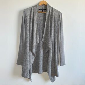 White House Black Market Open Front Cardigan Sweater Heather Gray Size XS
